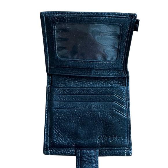 Vintage Brighton Pebble Black Leather Wallet Buckle - Picture 5 of 11